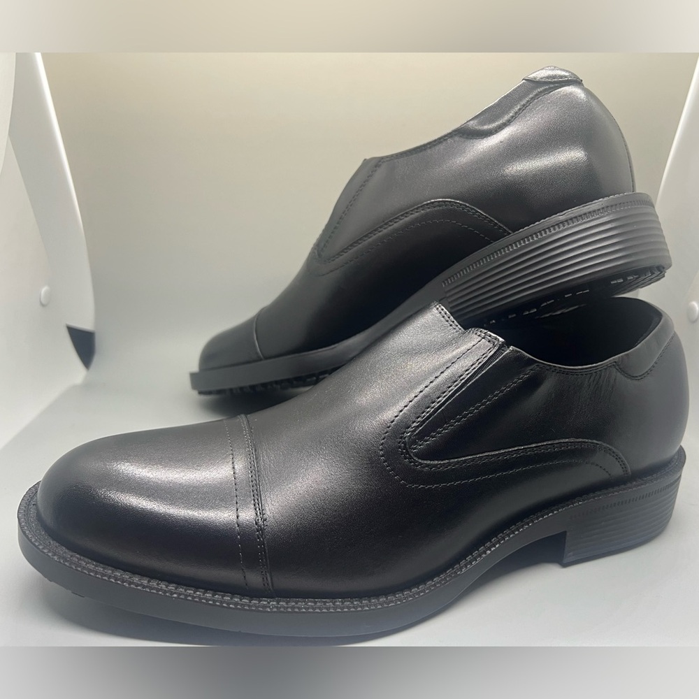 Shoes for Crews Black Label Leather Loafers Chef Shoes Size 7.5 New